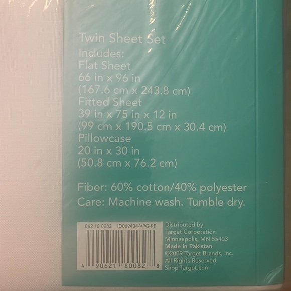 Room Essentials Bedding Nwt Renew Room Essentials Twin Sheet Set